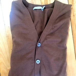 Suit Supply Brown Cardigan